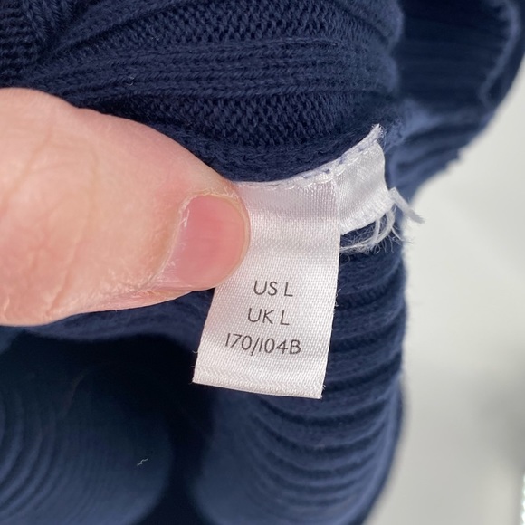 ANTHROPOLOGIE - MAEVE - Rib Knit Sweater Dress - Navy - Picture 10 of 11